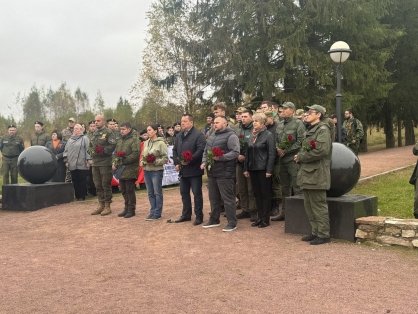 Сотрудники регионального следственного управления приняли участие в церемонии открытия одиннадцатой межрегиональной «Студенческой вахты Памяти»